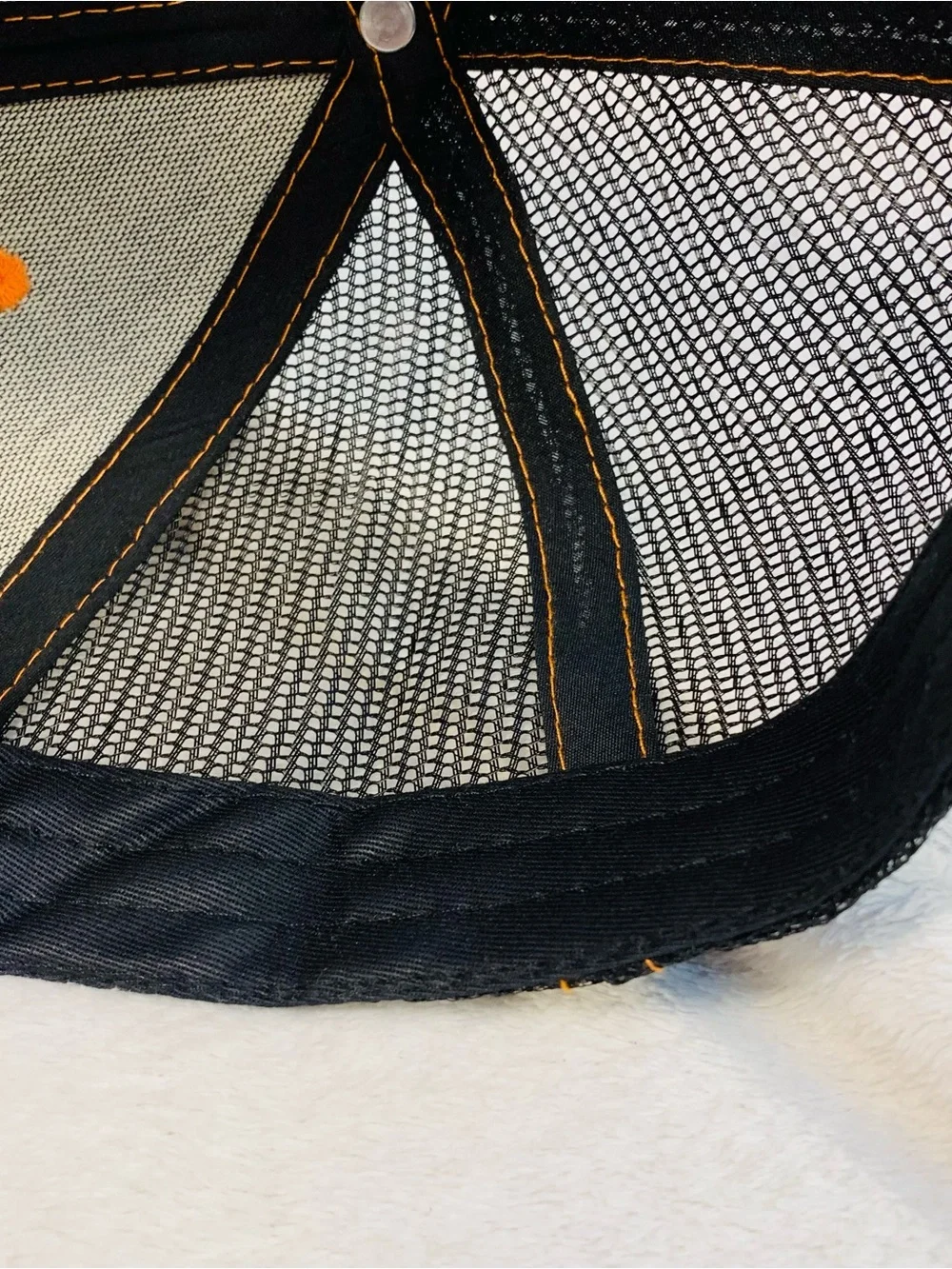 Twisted X Charcoal Heather Trucker Hat with Orange Logo